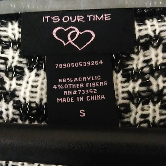 IT'S OUR TIME CROPPED OPEN FRONT CARDIGAN SHRUG WITH A HINT OF GLAM - Picture 4 of 4